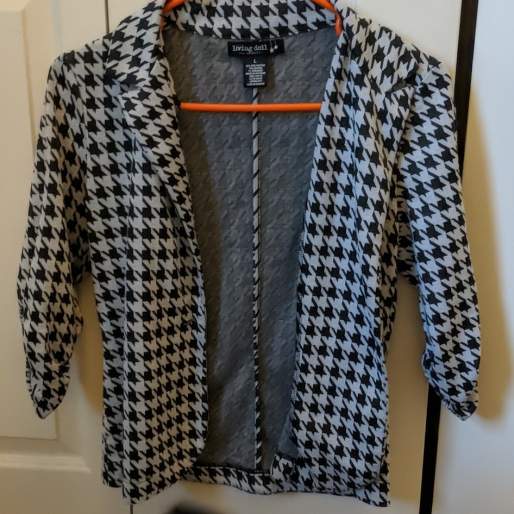 Large Houndstooth Blazer Living Doll